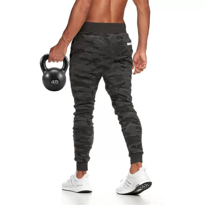 Muscle Boy Brother Sports Pants Men Tapered Ankle-Tied Camouflage Pants Ankle-Tied Sweatpants Men Running Cotton Training Pant