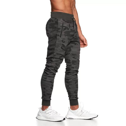 Muscle Boy Brother Sports Pants Men Tapered Ankle-Tied Camouflage Pants Ankle-Tied Sweatpants Men Running Cotton Training Pant