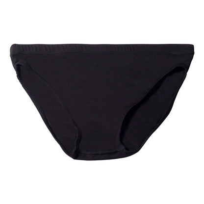 Modal Black Silky Seamless Polyester Briefs