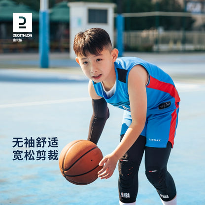 Decathlon Kids Basketball Shorts T-shirt Basketball Clothes Vest Sports Quick-Drying Primary School Student Youth Suit Ivo3