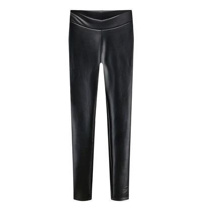 Nightclub Men's Model Performance Hair Stylist Outerwear Leather Pants