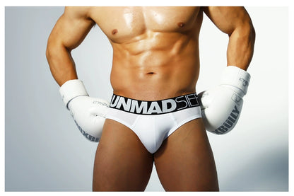 Unmadsier 3-Piece Wide-Edge White Briefs