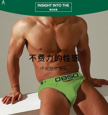 Sexy Sports Boys Hollow Elastic U Convex Briefs