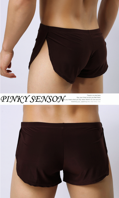 Modal Black Silky Seamless Polyester Briefs