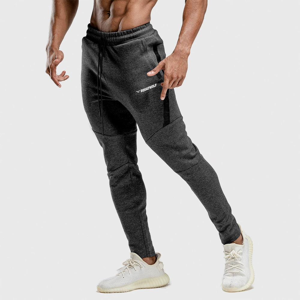 Men's Muscle Elastic Small Foot Brother Running Fitness Pants