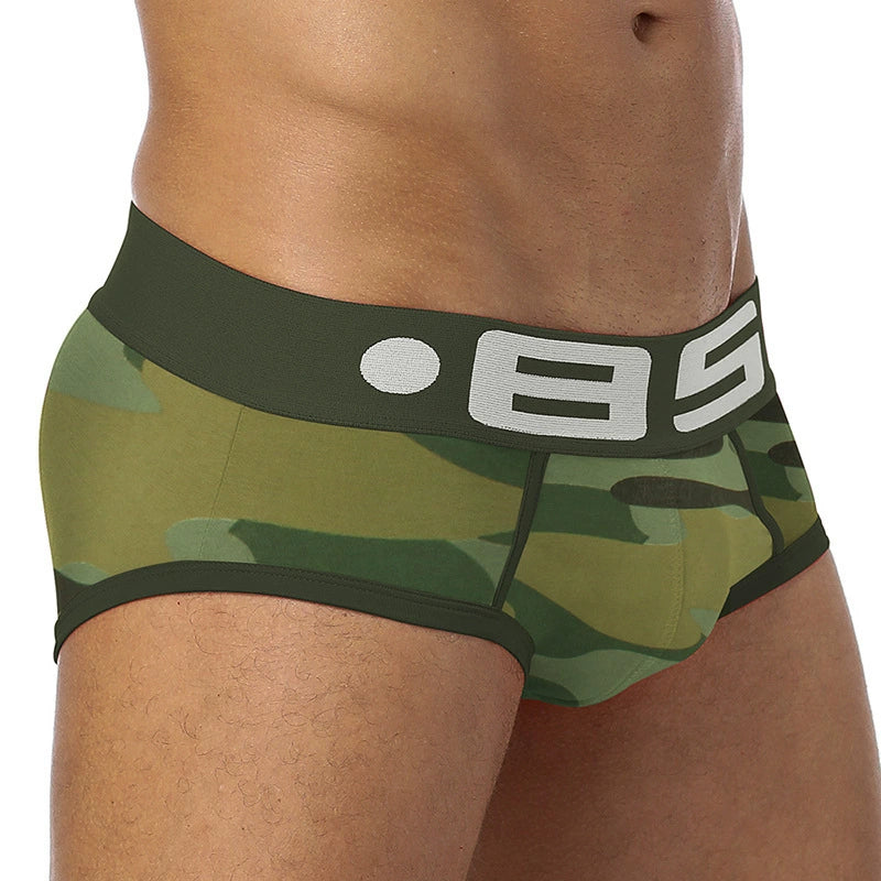 Cotton Fabric Comfortable Light Camouflage Briefs