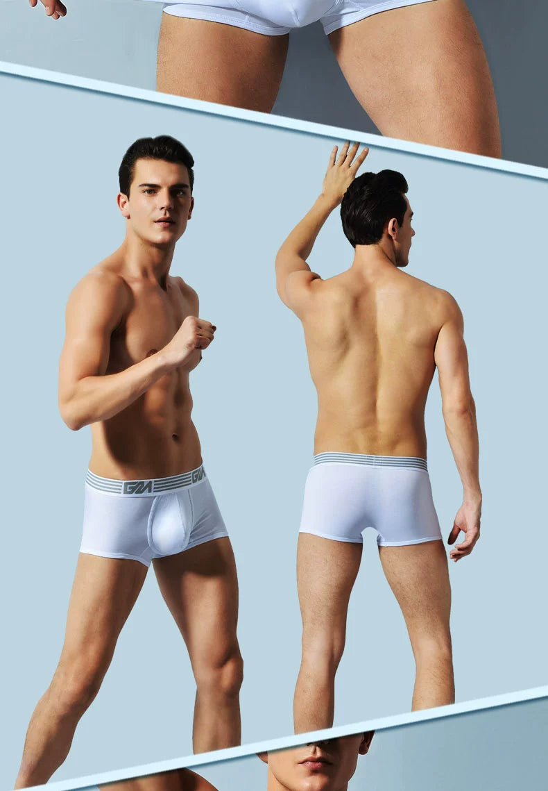 Modal Brand Casual Low Waist in White Combed Cotton