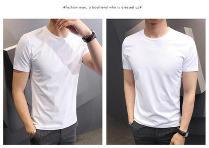 3-Piece Leak-Picking Youth Top Clothes round Neck Short Sleeve T-Shirt