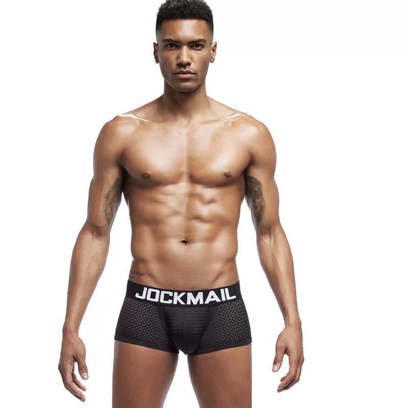 Jockmail Men's Breathable Mesh Underwear for Summer