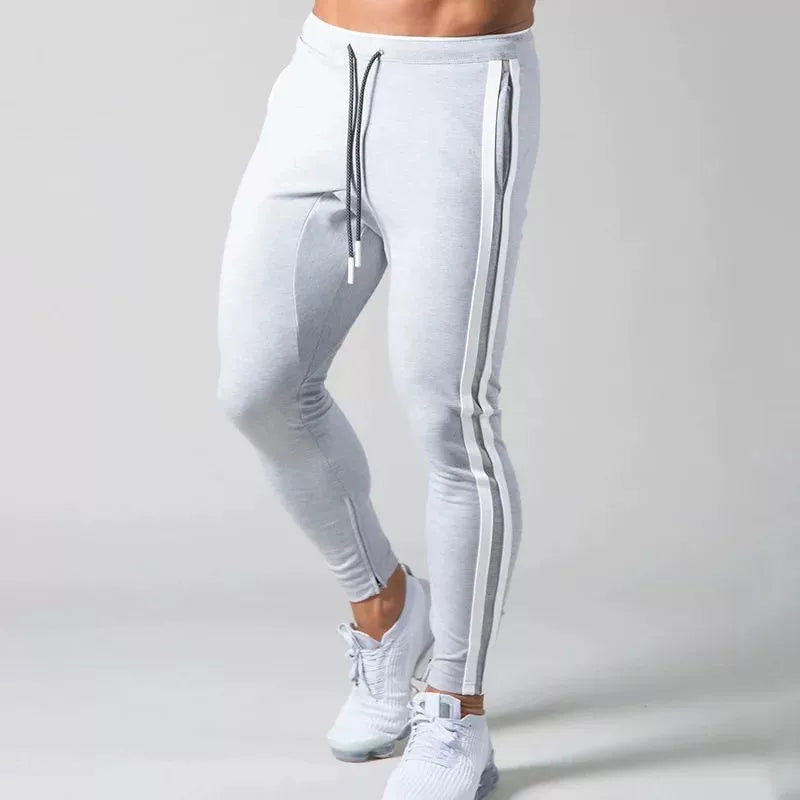 Joggers Men Striped Sweatpants Casual Long Pants Men Fitness