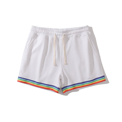 Rainbow Men's Fitness Youth Cotton 3-Point Sports Shorts