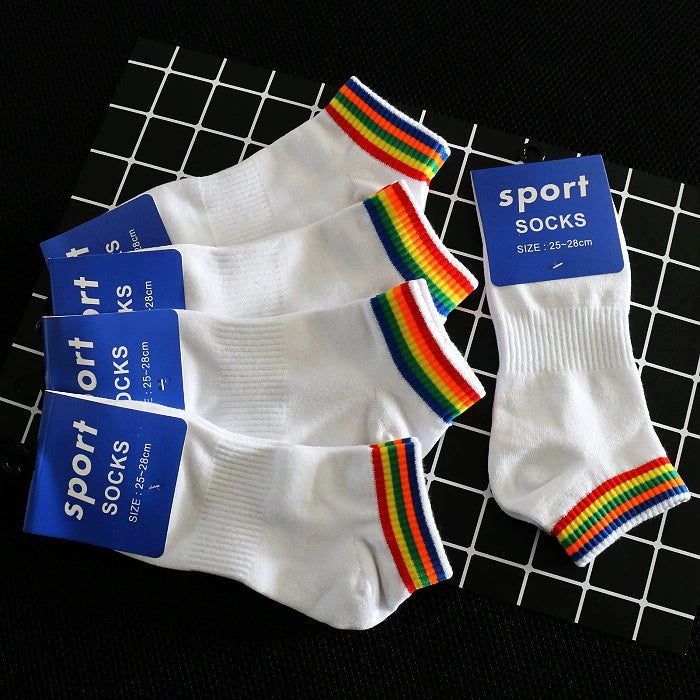 Men's Fashion Summer Sweat Absorbing Breathable Pure Cotton Socks