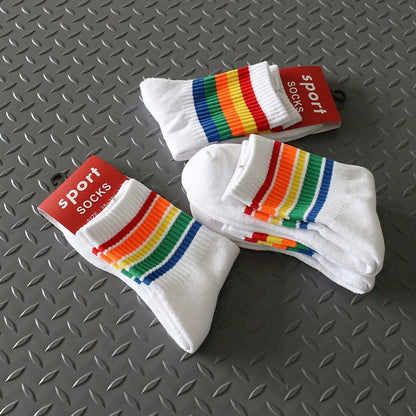 Pure Cotton Sweat-Absorbent Breathable Youth Fashion Men's Socks