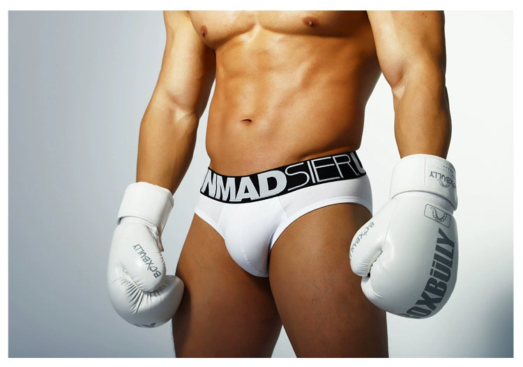 Unmadsier 3-Piece Wide-Edge White Briefs