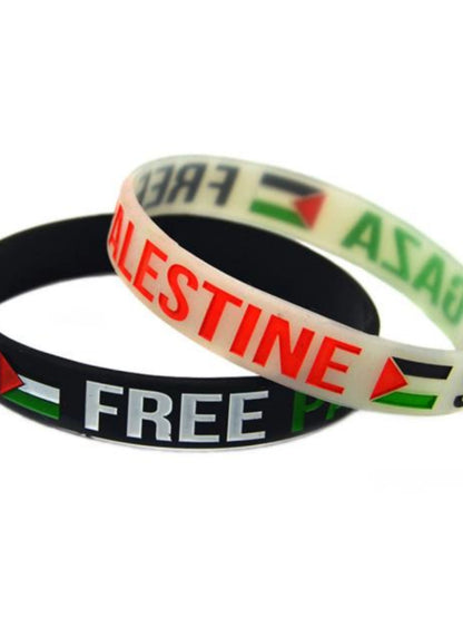 Fashion Palestine Inspirational Sports Silicone Bracelet