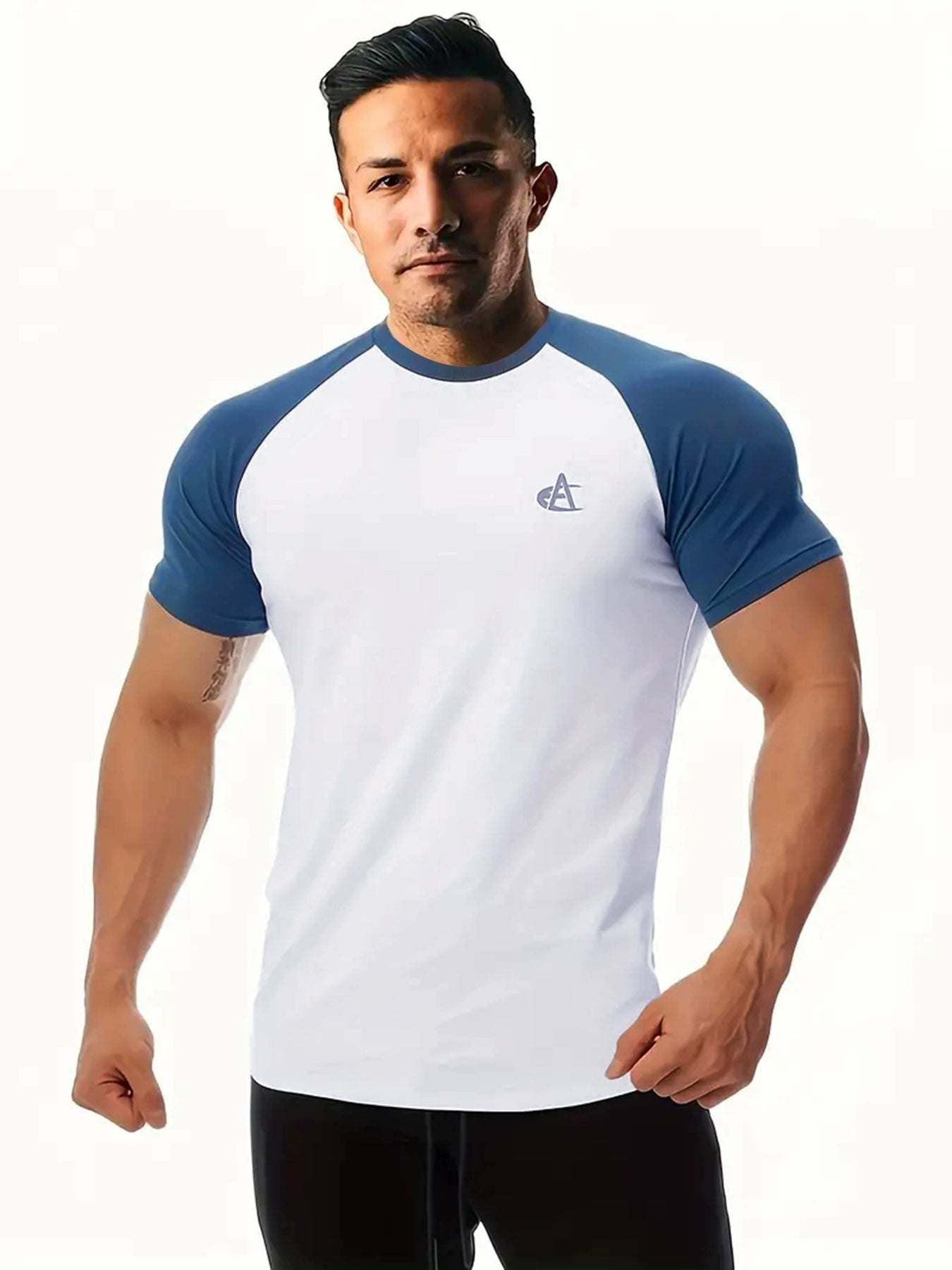 ICE Cotton Stretch Crew Neck Muscle Men&