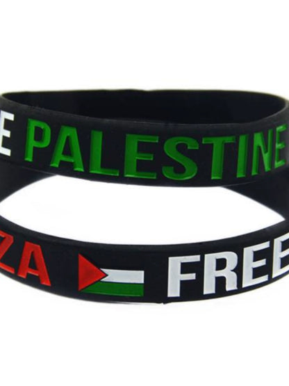 Fashion Palestine Inspirational Sports Silicone Bracelet