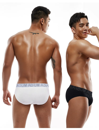 Asianbum Cotton Mid-Waist Convex Bottom Briefs