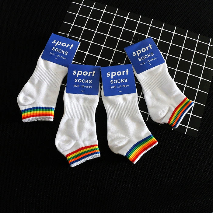 Men's Fashion Summer Sweat Absorbing Breathable Pure Cotton Socks