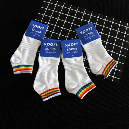 Men's Fashion Summer Sweat Absorbing Breathable Pure Cotton Socks