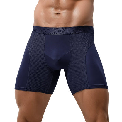 Men's Extra-Long Double-Layer Mesh Breathable Underwear