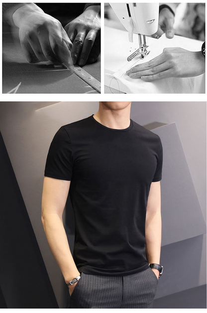 3-Piece Leak-Picking Youth Top Clothes round Neck Short Sleeve T-Shirt