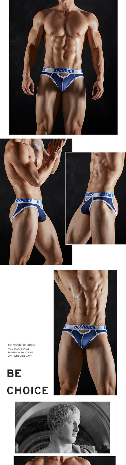 European and American-Style Hollow Stretch Comrade Personality Panties