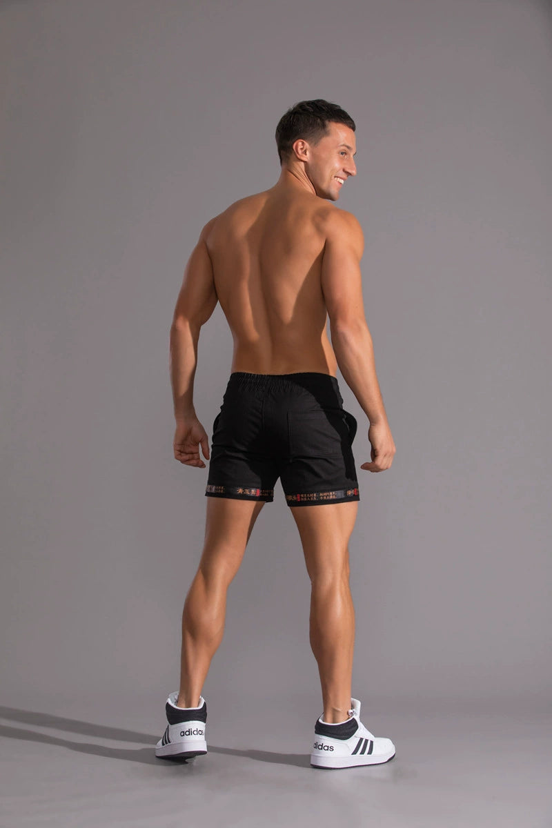 Chinese Fad Cotton Sports Shorts