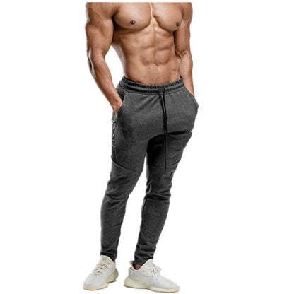 Men's Muscle Elastic Small Foot Brother Running Fitness Pants