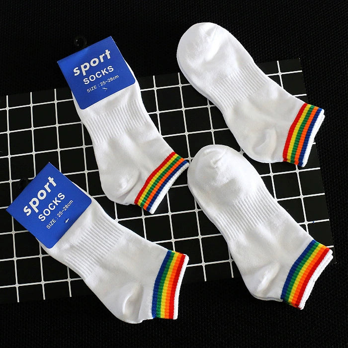 Men's Fashion Summer Sweat Absorbing Breathable Pure Cotton Socks