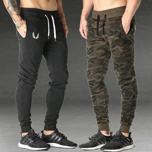 Muscle Boy Brother Sports Pants Men Tapered Ankle-Tied Camouflage Pants Ankle-Tied Sweatpants Men Running Cotton Training Pant