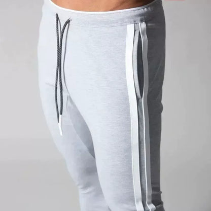 Joggers Men Striped Sweatpants Casual Long Pants Men Fitness