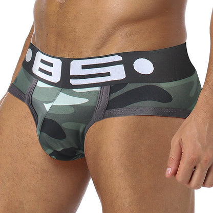 Cotton Fabric Comfortable Light Camouflage Briefs