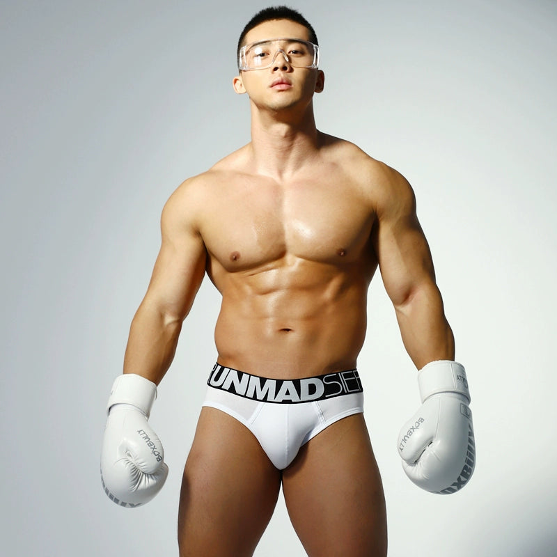 Unmadsier 3-Piece Wide-Edge White Briefs