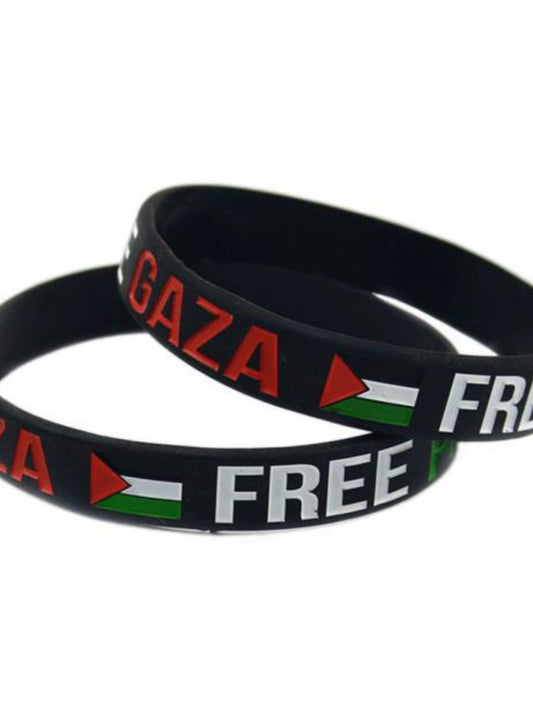 Fashion Palestine Inspirational Sports Silicone Bracelet