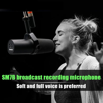 SM7B microphone sm7b dynamic microphone podcast studio set for Live/Stage Recording Podcasting cardioid Black Metal microphone