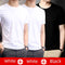 [White + White + Black] short sleeve