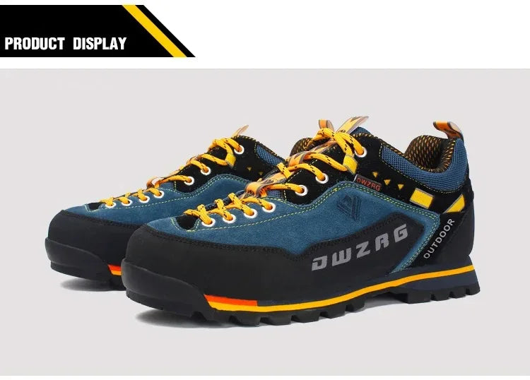 Fashion Waterproof Hiking Shoes Men's Climbing Shoes Anti-collision Fashion Outdoor Casual Lace-up Sneakers