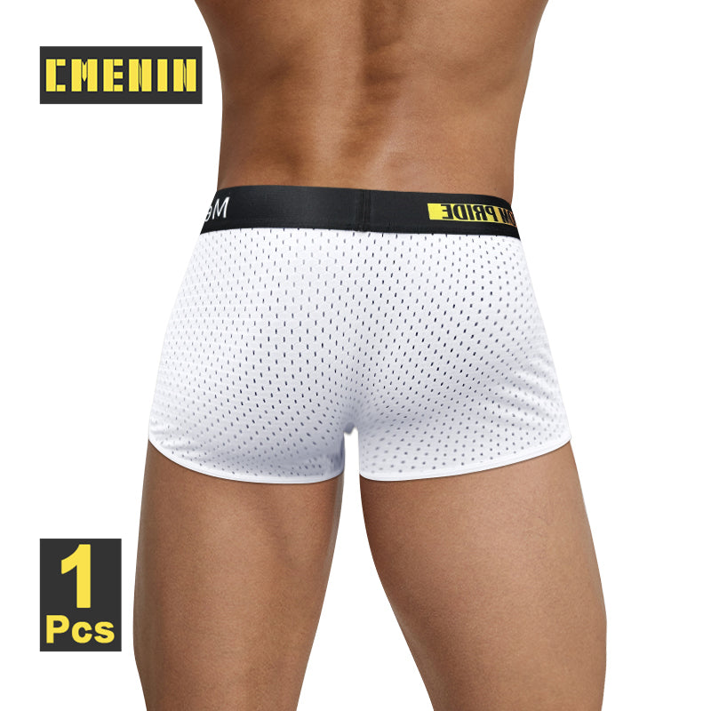 CMENIN Men's Breathable Boxershorts Mesh Underwear