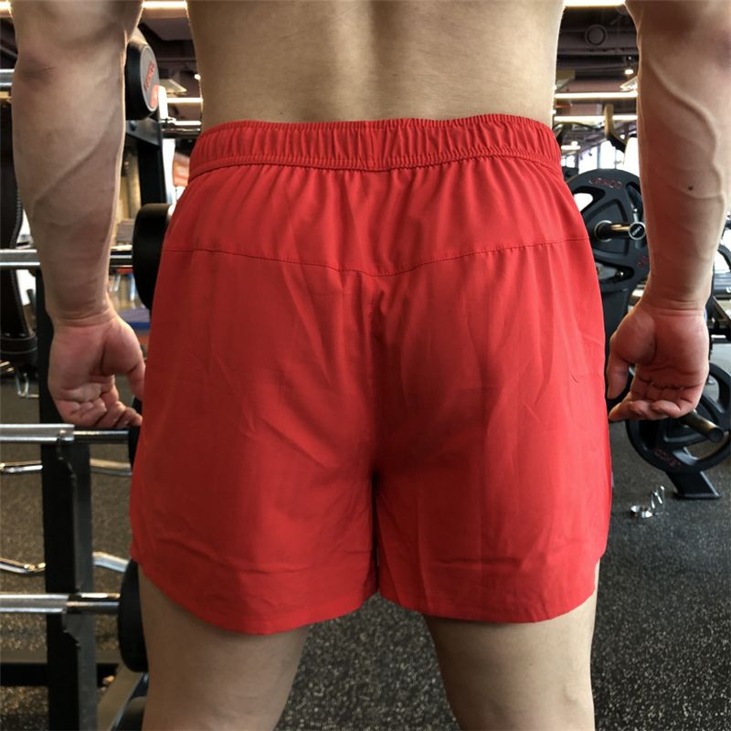 Sports Fitness Shorts Brother Three Quarter Pants Quick Dry Breathable Elastic Muscle Men Weight Dog Squat Plus Size M-3XL