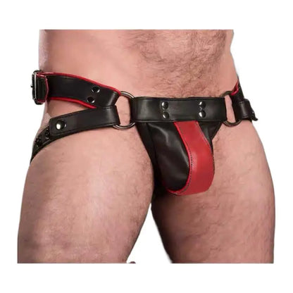 2024 Sexy Lingerie Mens Jockstrap Exotic pants Leather Harness Sexy Lingerie BDSM Bondage Fetish Gays Hombre Stage Nighclubwear