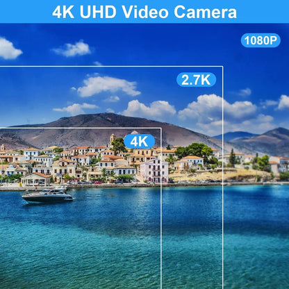 4K Professional Video Camera 48MP Ultra HD WiFi Vlog Live Stream Camera for YouTube 18X Digital Zoom 3.0" Touch Screen Camcorder