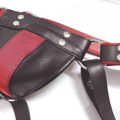 2024 Sexy Lingerie Mens Jockstrap Exotic pants Leather Harness Sexy Lingerie BDSM Bondage Fetish Gays Hombre Stage Nighclubwear