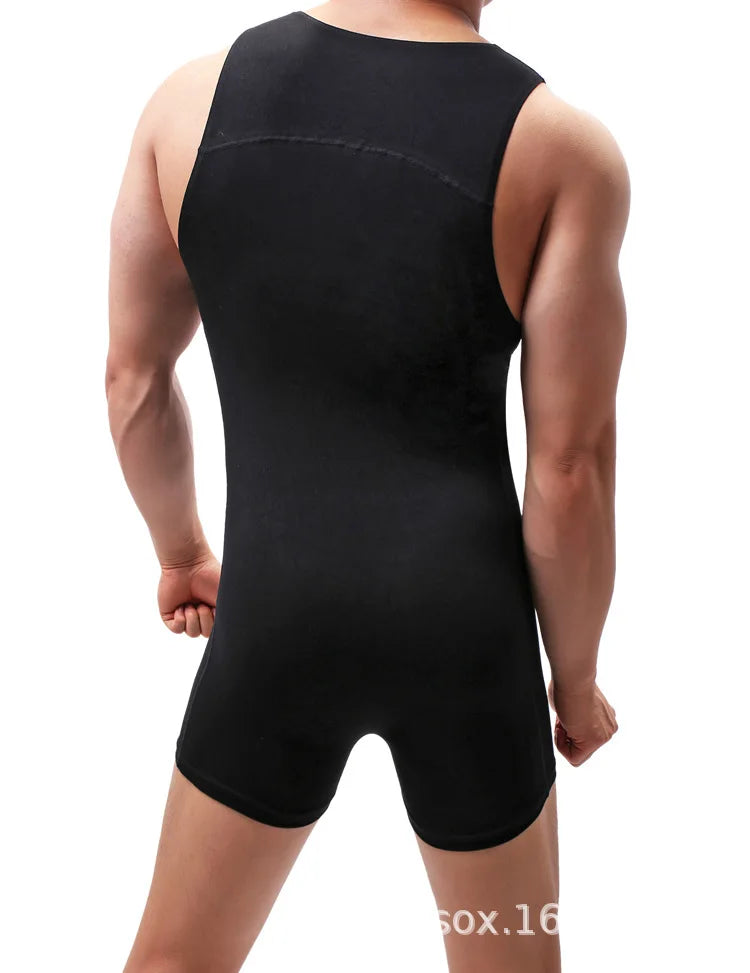 Youth Sexy Slimming Jumpsuit for Men Sports Bodysuit Teenagers Fashion Fitness Pajamas Underwear Hombre Body Shape Waist Trainer