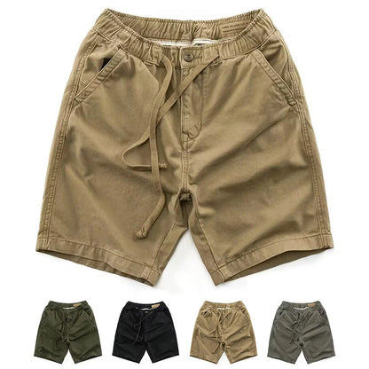 Mens Casual Shorts Loose Sports Running Washed Elastic Waist Drawstring Leisure Comfortable Fashionable Men Boxer Shorts