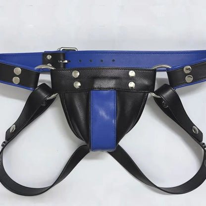 2024 Sexy Lingerie Mens Jockstrap Exotic pants Leather Harness Sexy Lingerie BDSM Bondage Fetish Gays Hombre Stage Nighclubwear