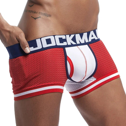 JOCKMAIL Men's Low Waist Breathable Boxer Briefs