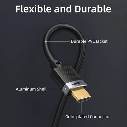 CABLETIME HDMI 2.0 Cable 4K 60HZ for PS4  TV Computer Projector Switch Box hdmi 4K 60hz cable Video Cable C515