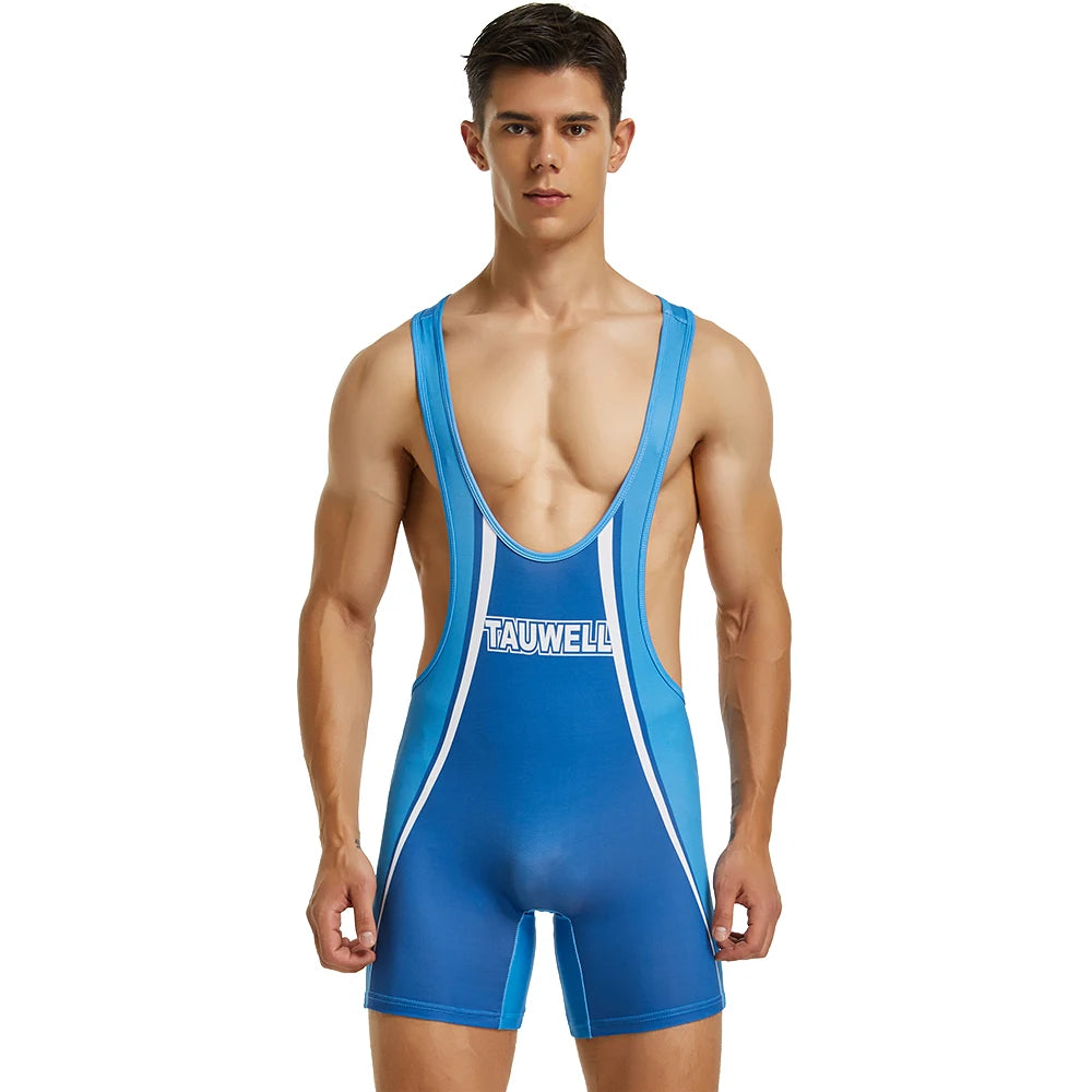 TAUWELL-Men's FITNESS Wrestling Shirts, Slimming Underwear, New bodysuit