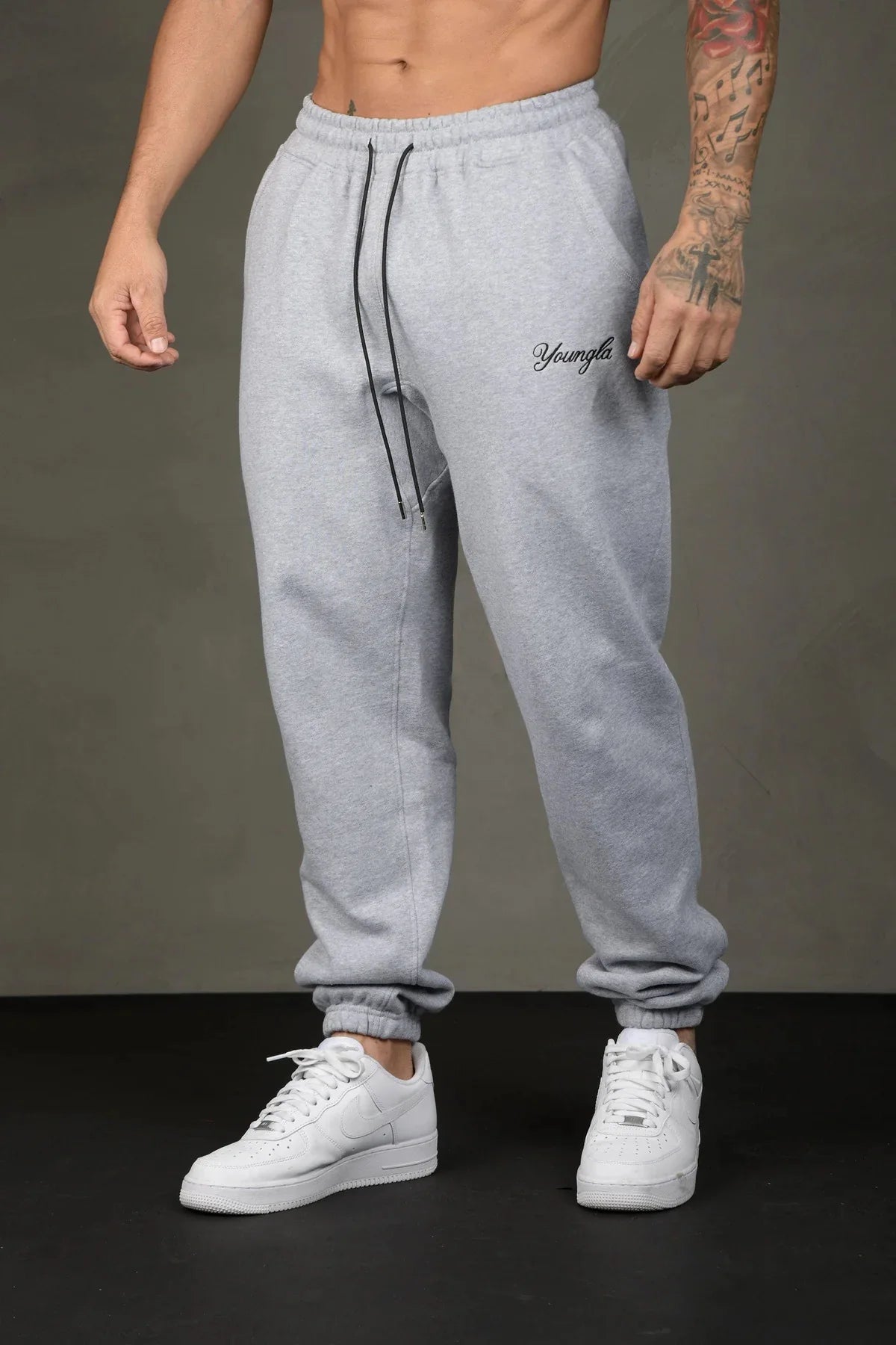 Men's sports pants Spring and Autumn new gym fitness cotton embroidery casual basketball training pants